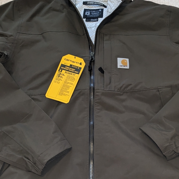 Carhartt Storm Defender Relaxed Fit Jacket in Tarmac. Size Medium. NWT - Picture 3 of 16
